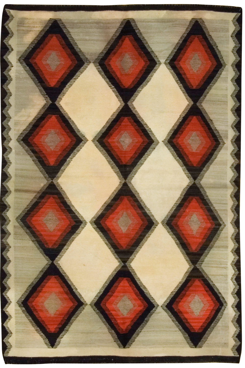 CU-924 - Vintage Native American Navajo Rug