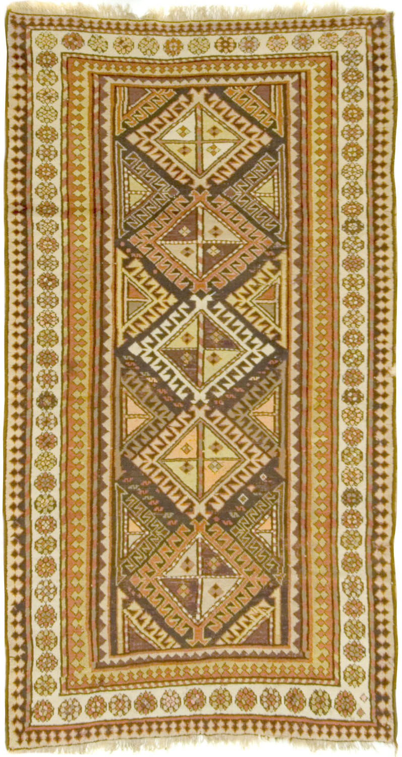 CU-952 - Antique Caucasian Kazak Rug
