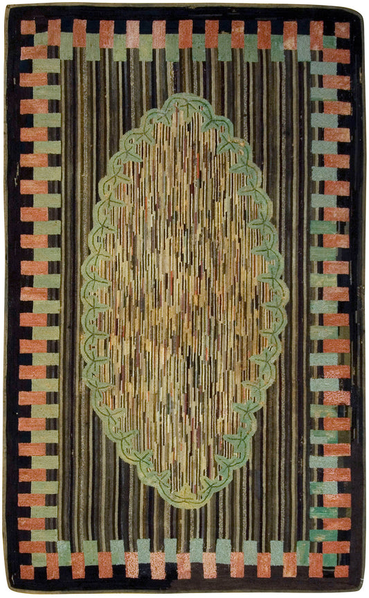 CU-970 - Antique American Hooked Rug