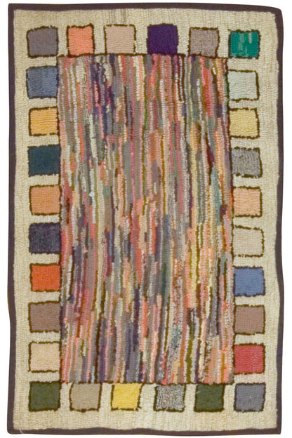 CU-978 - Antique  American Hooked Rug