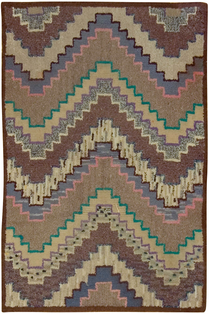 CU-979 - Antique  American Hooked Rug