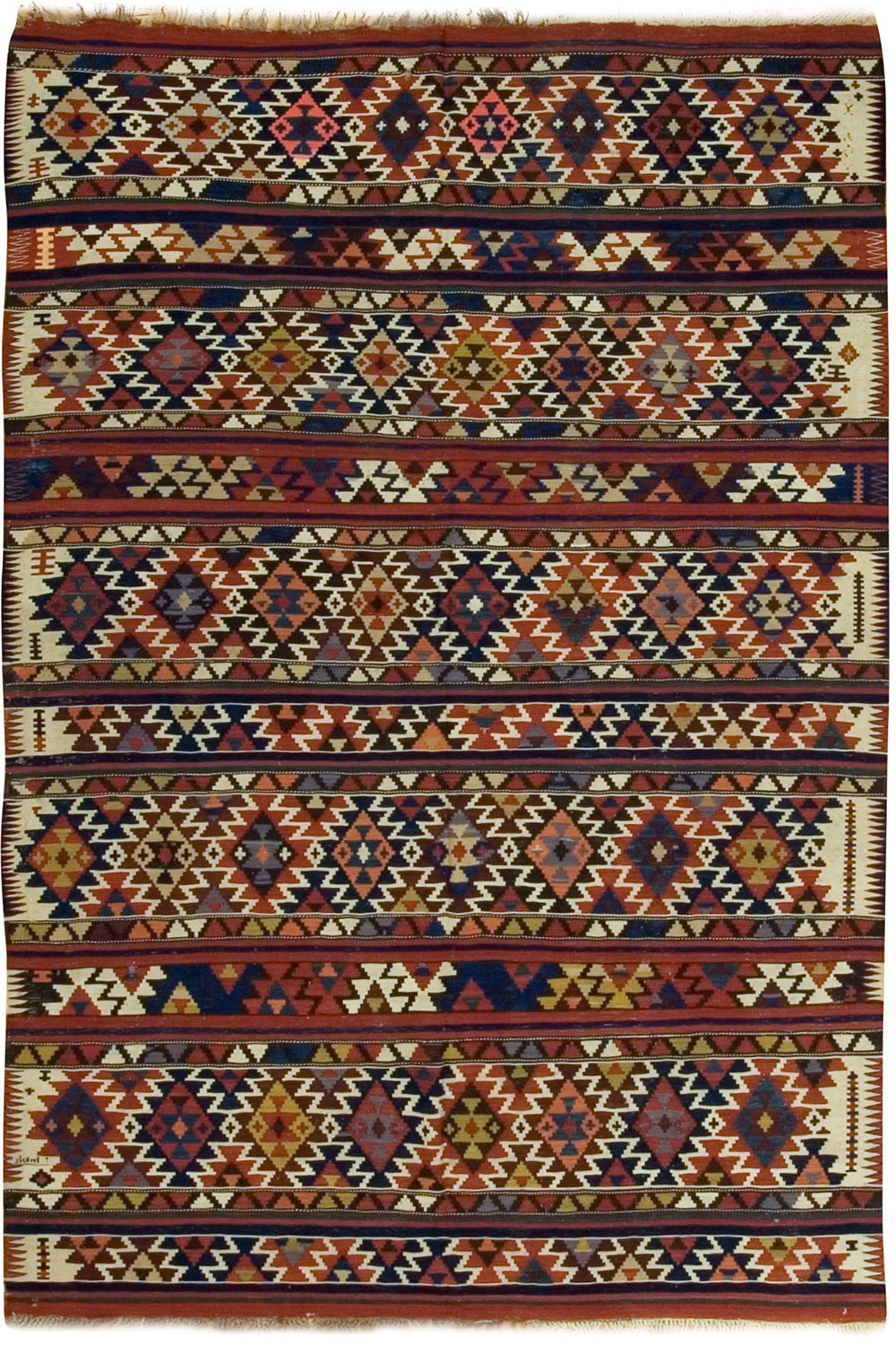 CU-997 - Antique Caucasian Shirvan Rug