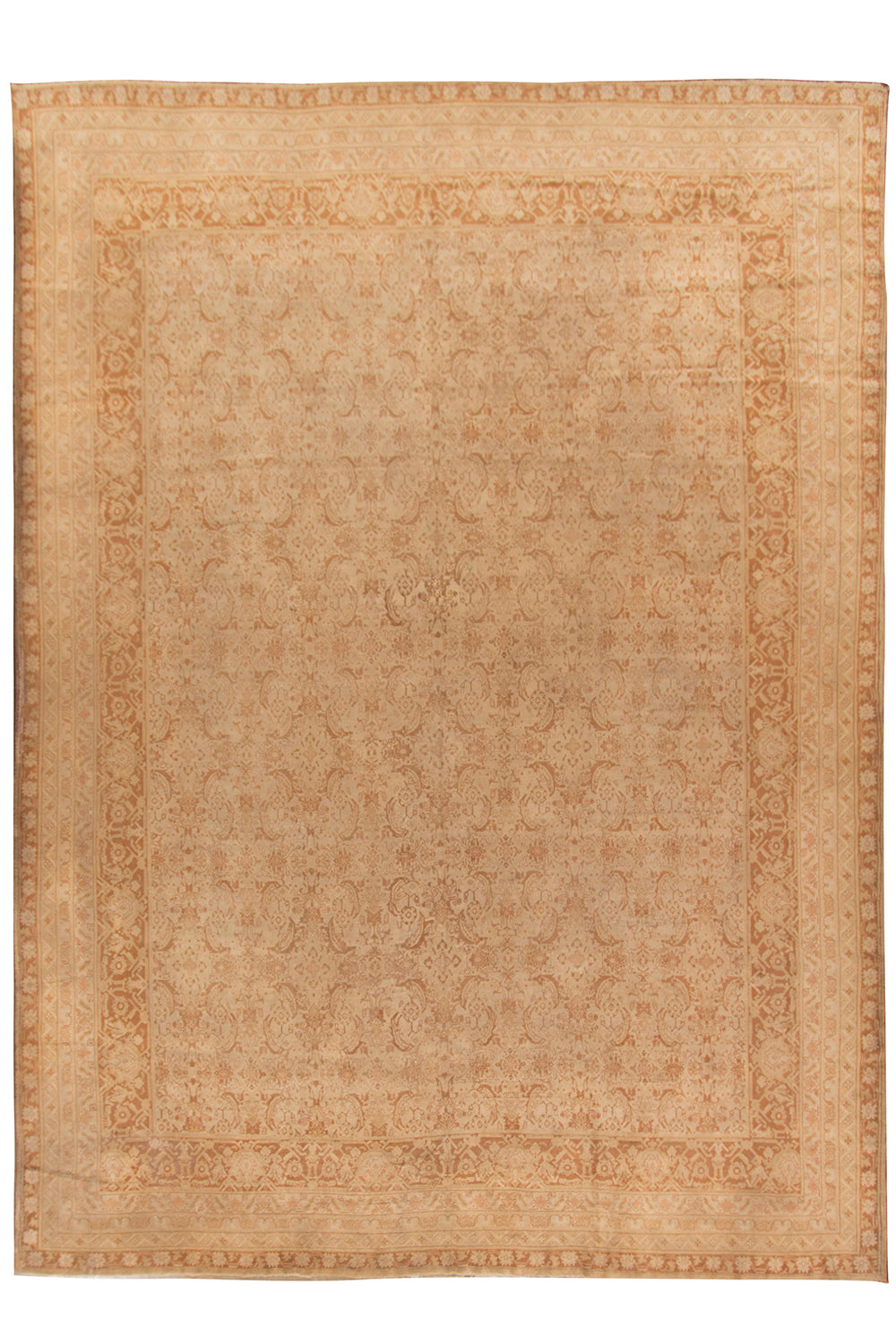 D332 - Large Antique Indian Agra Rug
