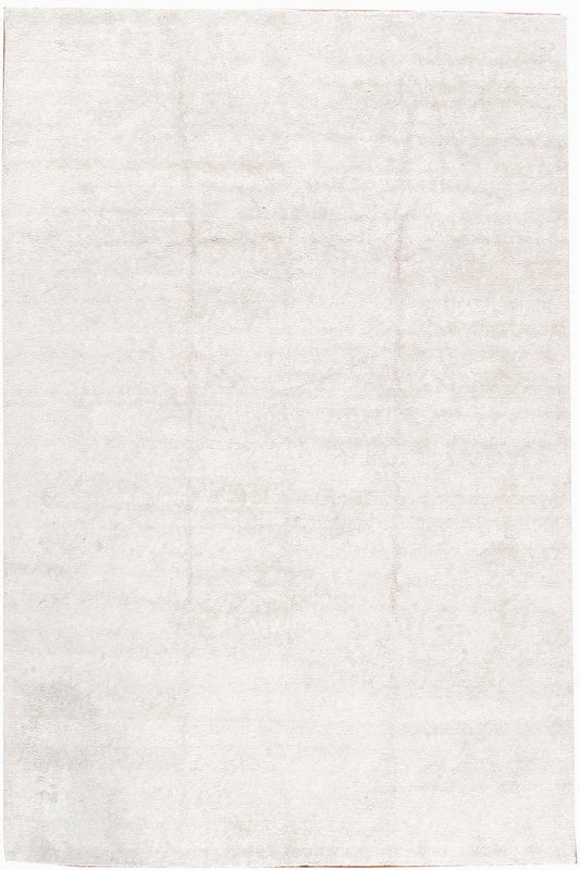 KC1034 - Contemporary Linen Solid Ivory Modern Area Rugs