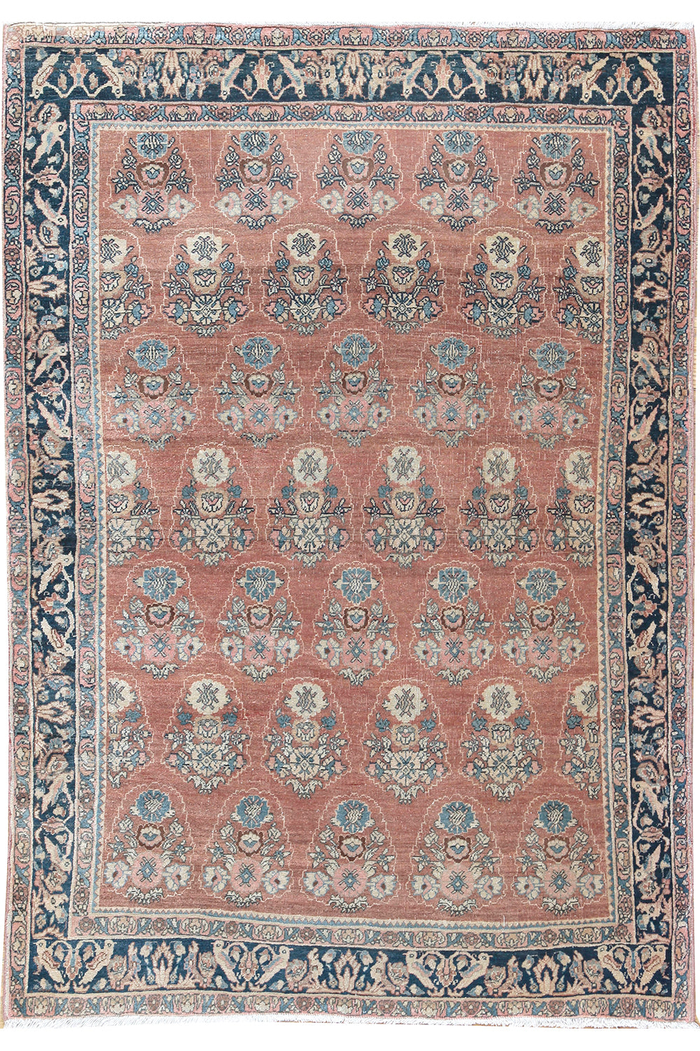 M1576 - Antique Red Persian Bidjar Rug