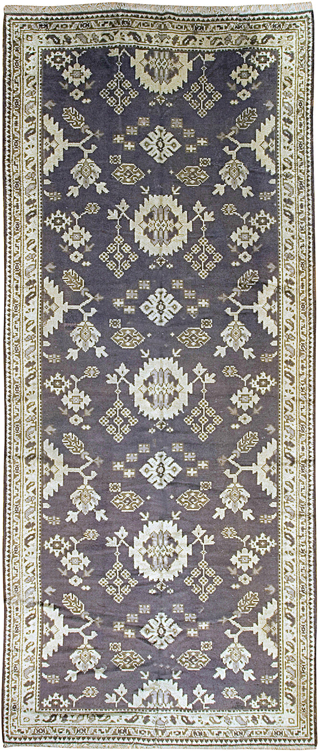 M1801 - Antique Blue Irish Donegal Arts & Crafts Rug