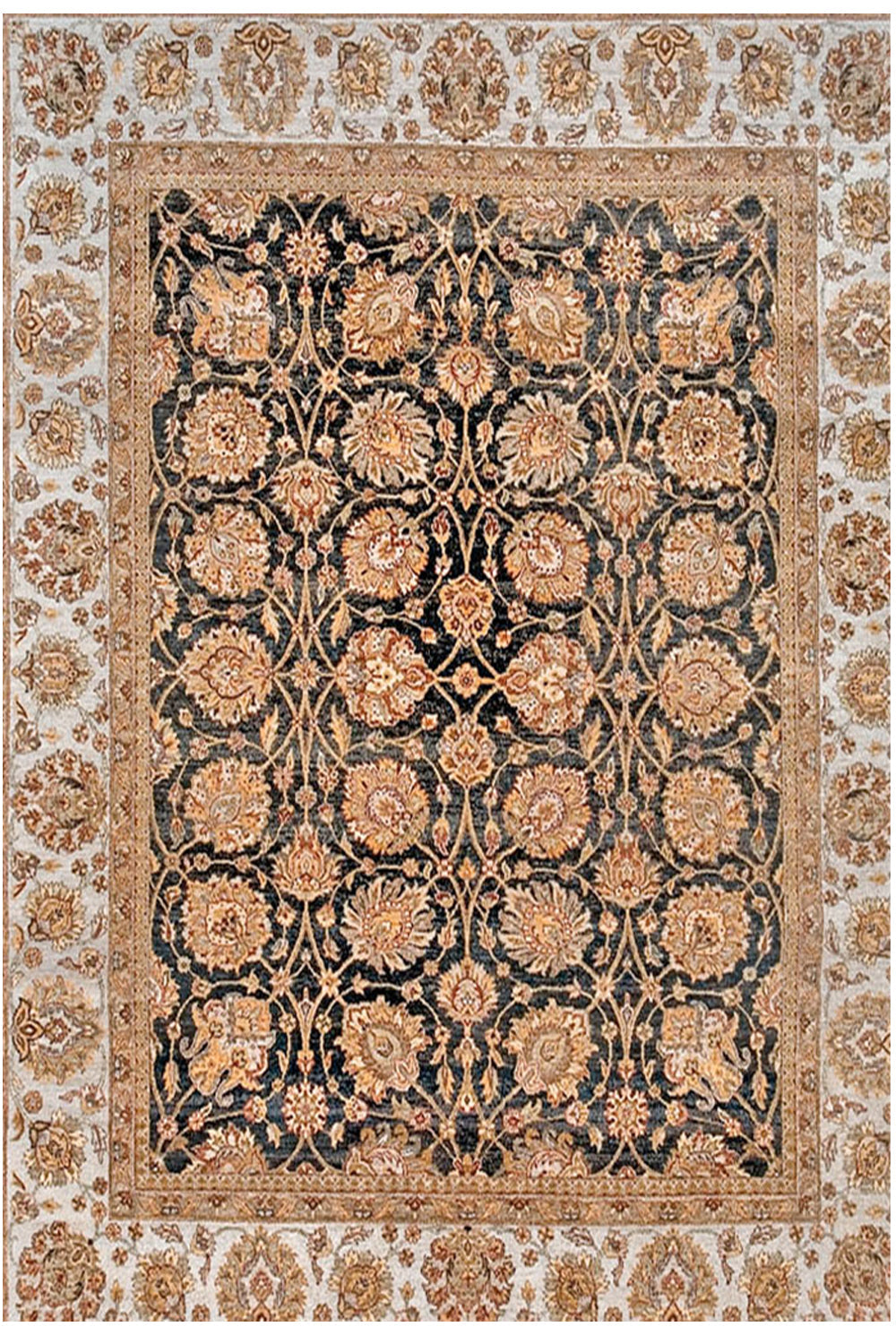 MAGN-QY8 - Classic Persian Brown Style Reproduction Rug