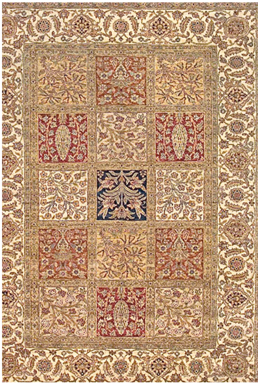 MOKI-FG19 - Large Classic Persian Brown Reproduction Rug