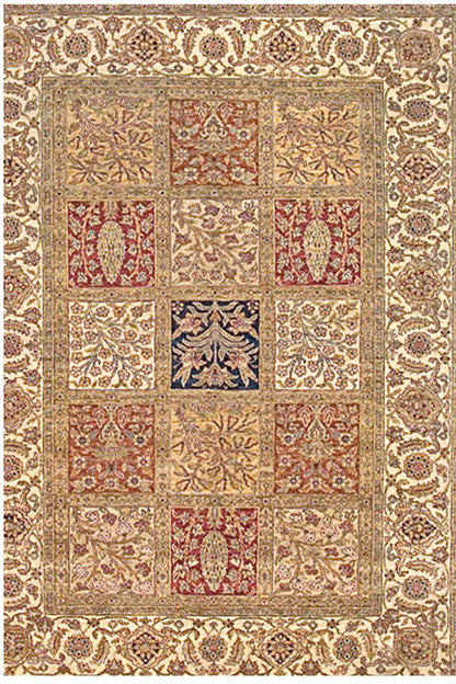 MOKI-FG19 - Large Classic Persian Brown Reproduction Rug
