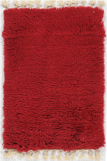 WAHO_IMAGE::n-3677 moroccan fluffy collection solid  red sample 2' x 3'.jpg