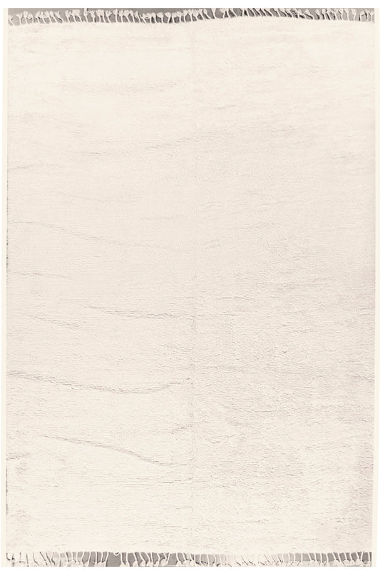 WAHO_IMAGE::n-3936 moroccan fluffy collection solid ivory 2' x 3'.jpg