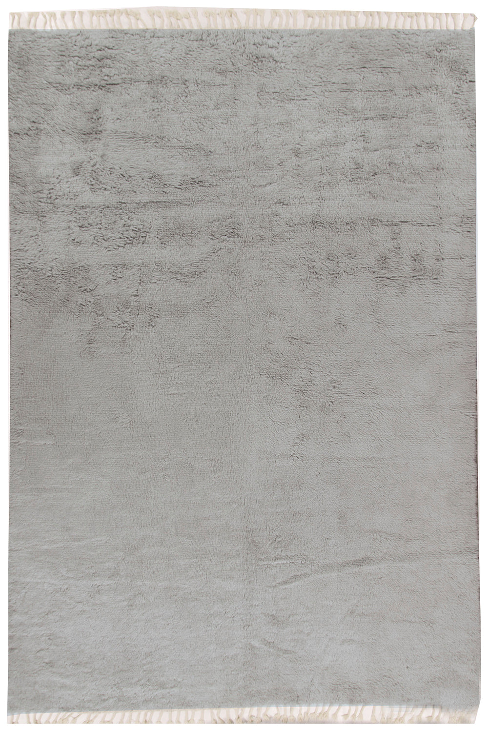 WAHO_IMAGE::n-3941 moroccan fluffy collection rug solid lt grey 9'9 x 14'.jpg