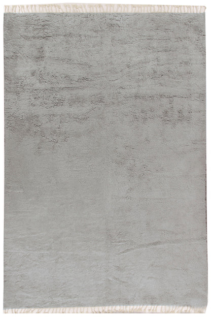 WAHO_IMAGE::n-3941 moroccan fluffy collection rug solid lt grey 9'9 x 14'.jpg