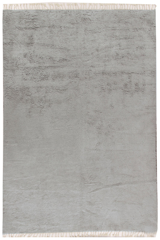 WAHO_IMAGE::n-3941 moroccan fluffy collection rug solid lt grey 9'9 x 14'.jpg