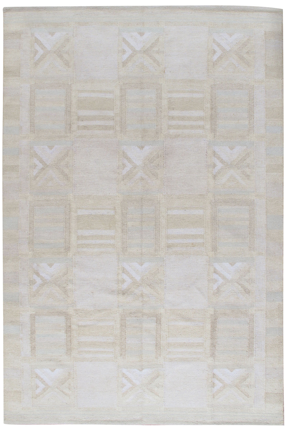 WAHO_IMAGE::n-4562 scandinavian swedish style kilim ivory taupe modern area rugs 8' x 10'.jpg