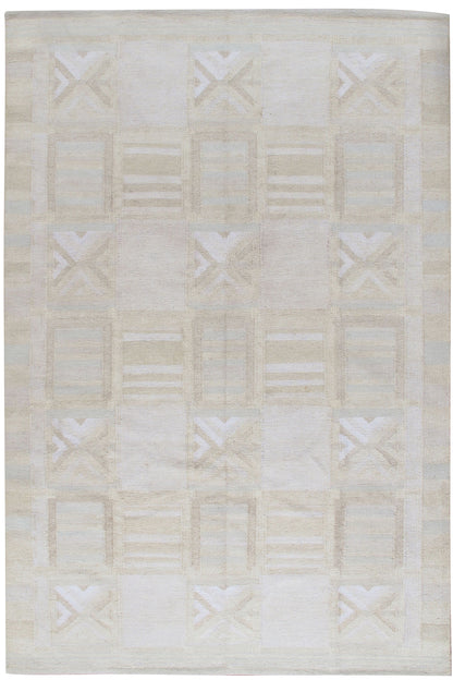 WAHO_IMAGE::n-4562 scandinavian swedish style kilim ivory taupe modern area rugs 8' x 10'.jpg