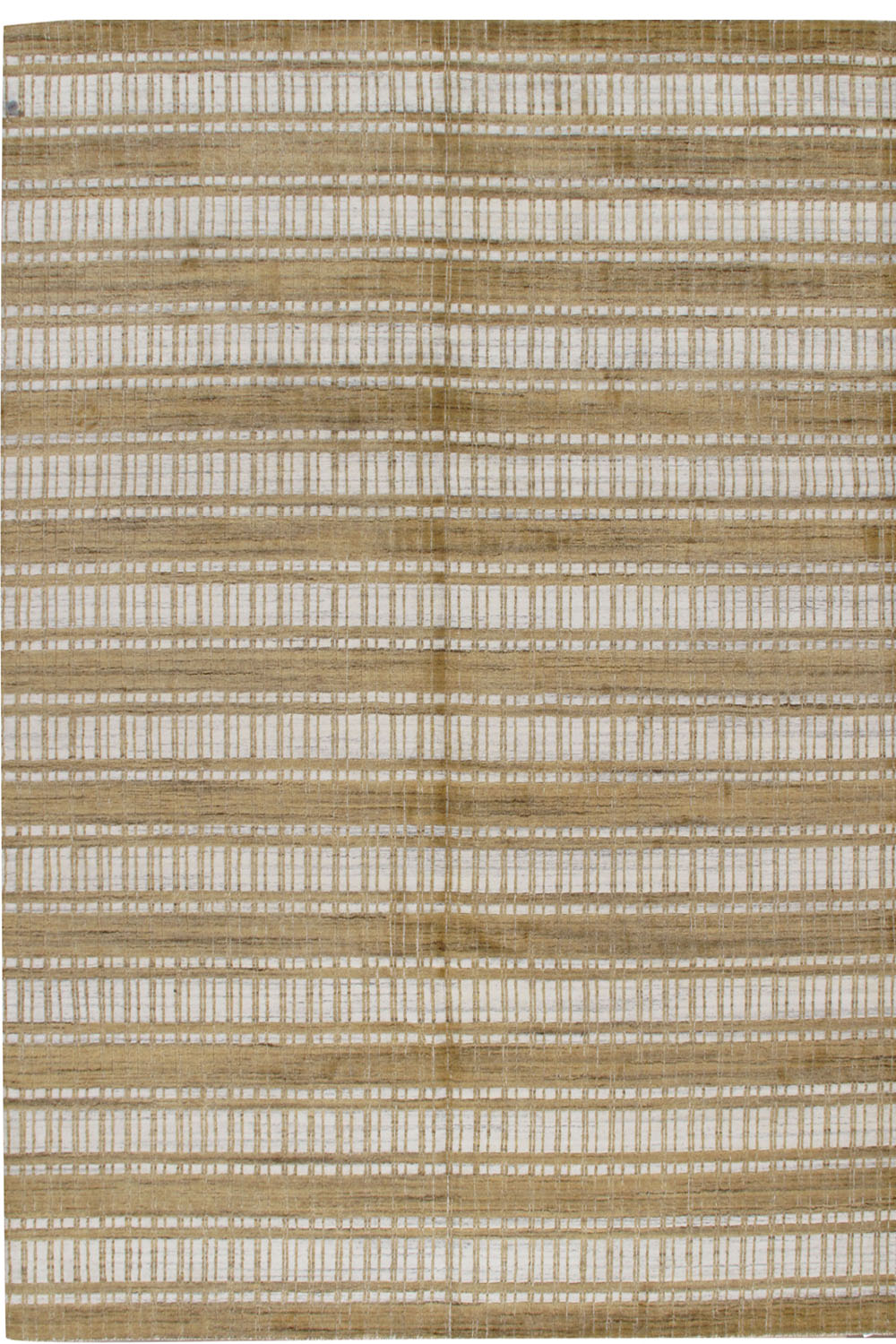 WAHO_IMAGE::n-4586 contemporary hand loomed white gold rug 7'10 x 9'11.jpg