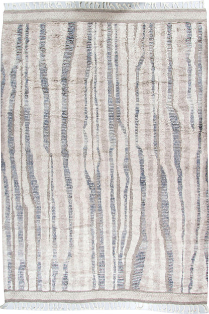 WAHO_IMAGE::n-4648 moroccan fluffy collection blue gray ivory 9'2 x 12'1.jpg