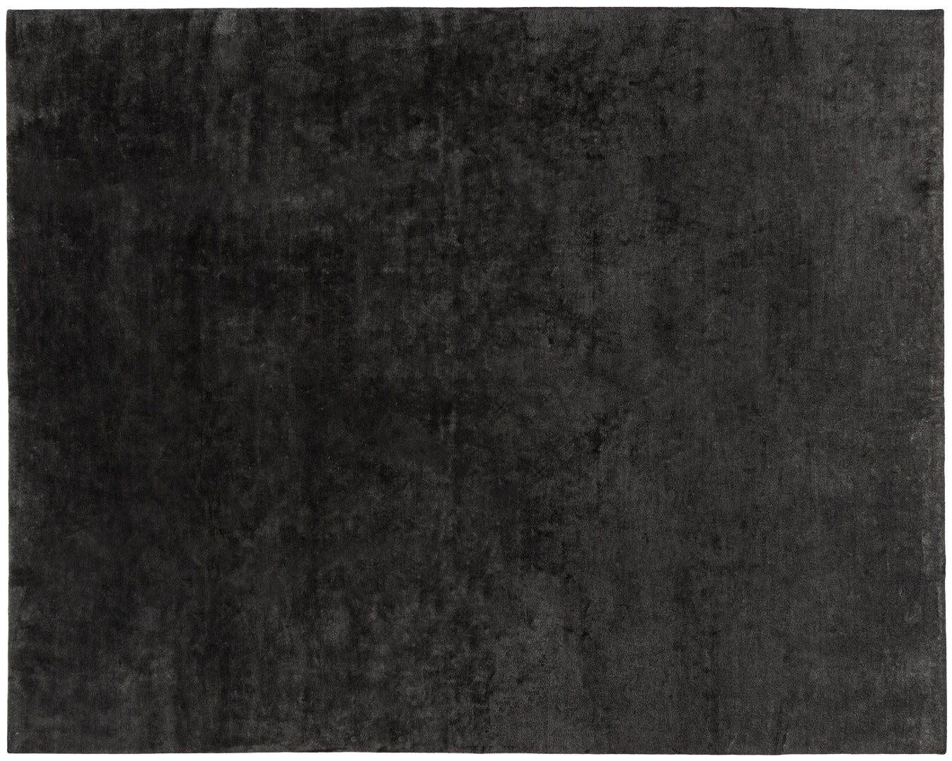 N-7074 - Contemporary Solid Linen Charcoal Modern Area Rugs