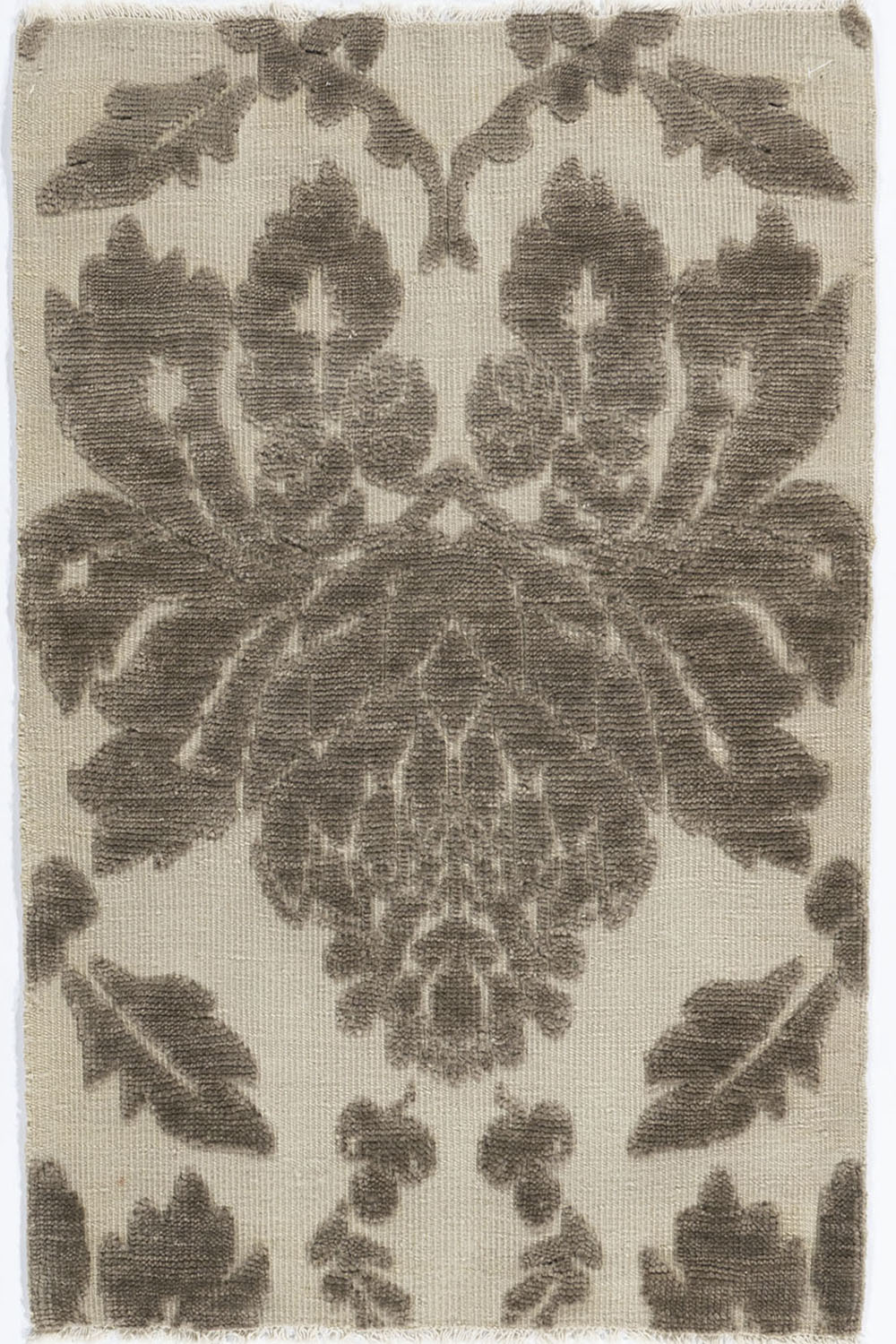 WAHO_IMAGE::n-7142 damask hi-low beige-taupe modern area rugs 3' x 4'.jpg