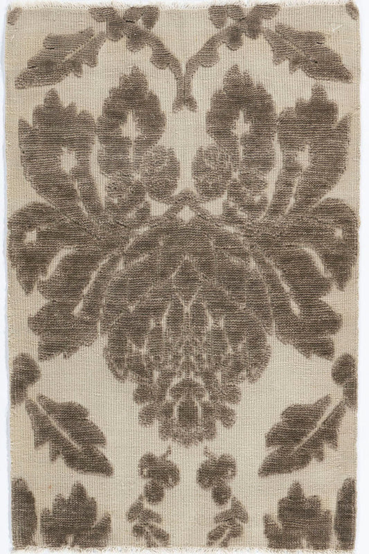 WAHO_IMAGE::n-7142 damask hi-low beige-taupe modern area rugs 3' x 4'.jpg