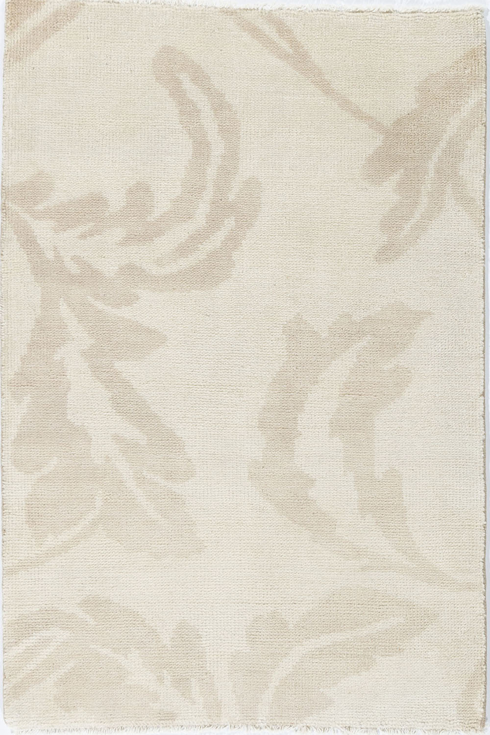 WAHO_IMAGE::n-7151-c leaf design full pile ivory-beige 2' x 3'.jpg