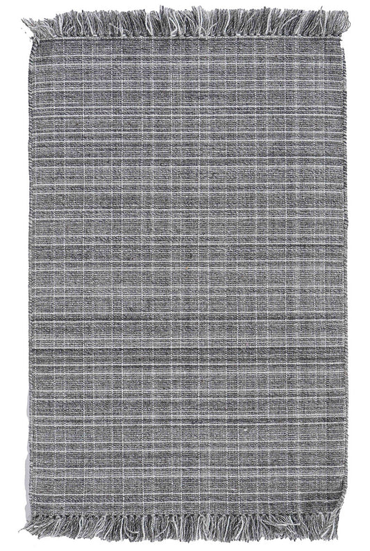 N-7448-NT - Fortuna Flatweave Gray White Indoor Outdoor