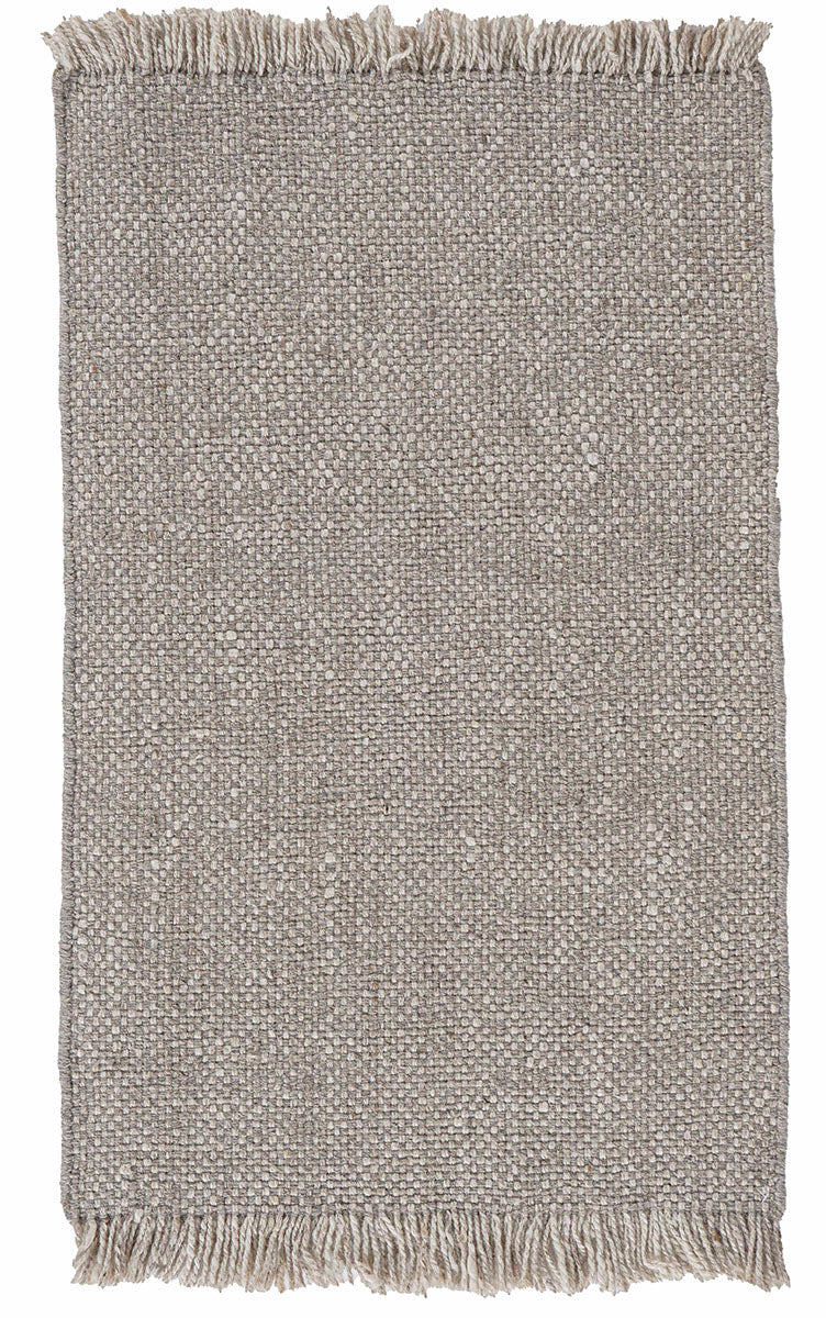 N-7586 - Organic Basket Weave Undyed Wool Ivory Light Taupe Light Beige