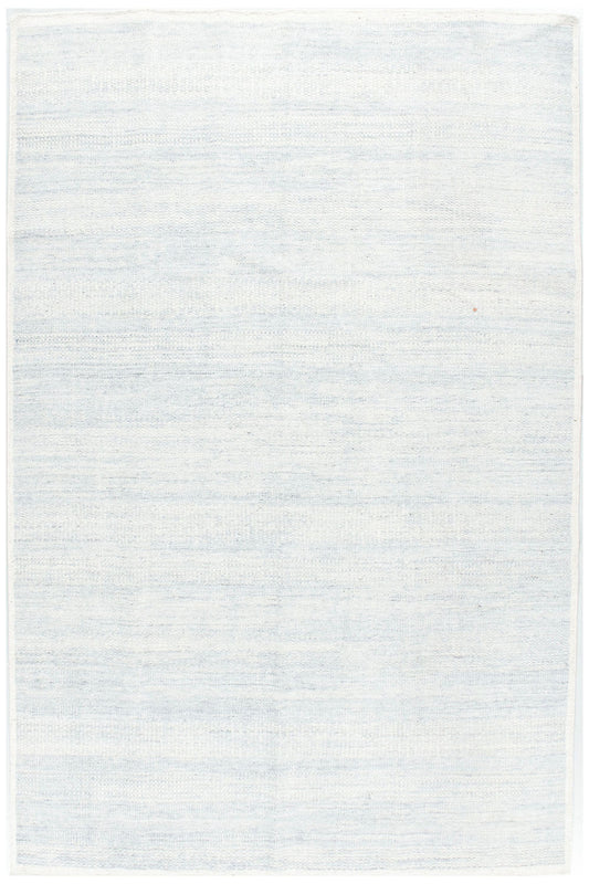 OC-0100 - Zoe Rose Grass Modern Wool Light Blue Ivory Rug