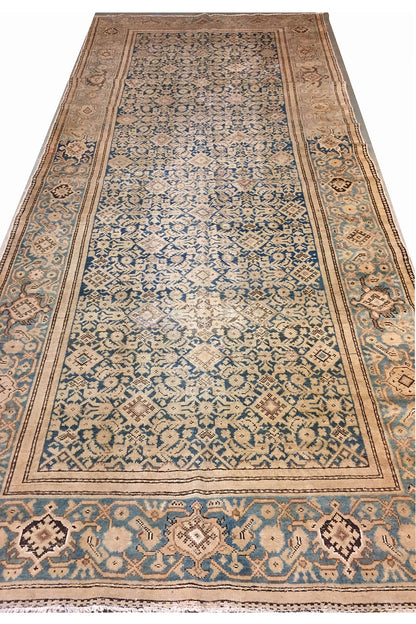Q790 - Antique Brown Subdued Persian Malayer Rug