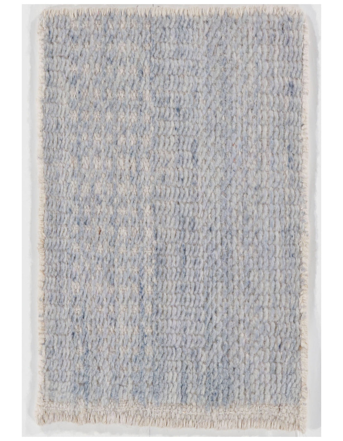 S-7007-10 - Zoe Rose Hi Lo Collection Grass Light Blue Ivory Sample Rug