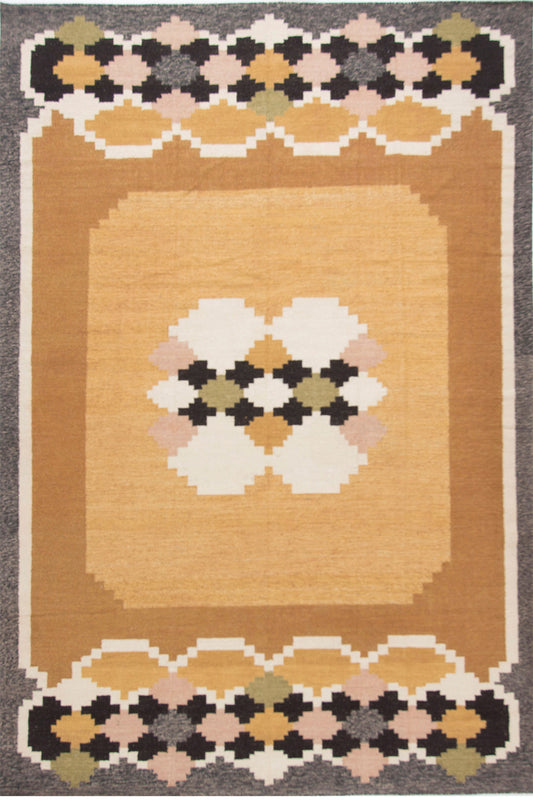 SM1066-W-ZA1001 - Modern Kilim Rug