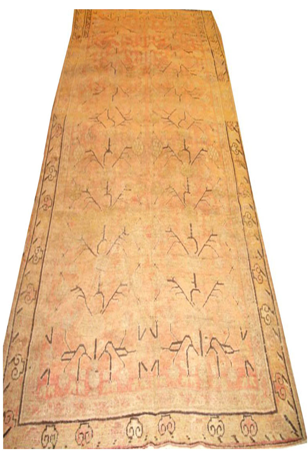 WAHO_IMAGE::u-1011 antique  khotan gallery size rug 5'3 x 9'7.jpg