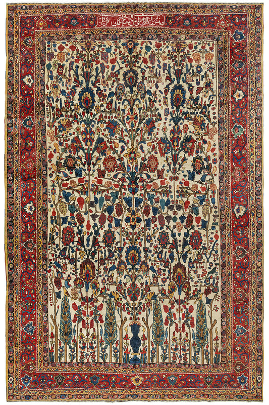 U-1384 - Antique Persian Baktiari Rug