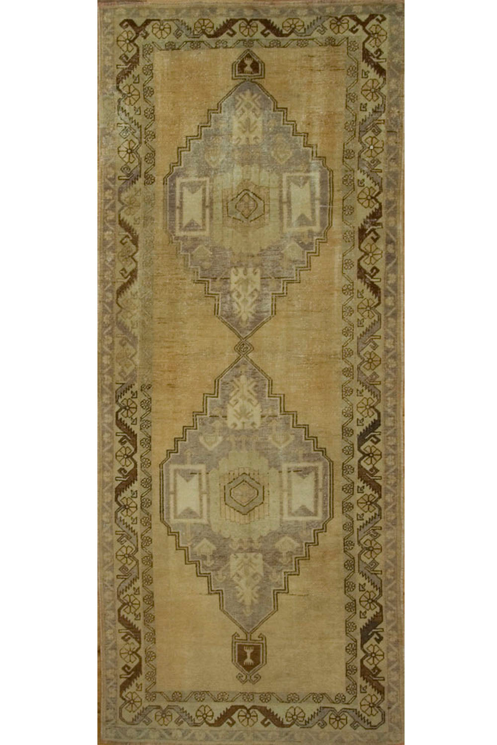 WAHO_IMAGE::u-1515 vintage turkish oushak gallery size rug 4'1 x 12'2.jpg