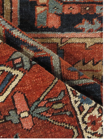 U-1613 - Antique Persian Heriz Serapi Rug