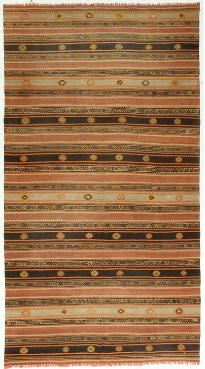 WAHO_IMAGE::u-2534 vintage turkish kilim rug 6'3 x 11'7.jpg