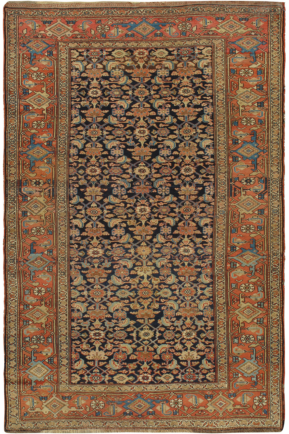 WAHO_IMAGE::u-3099 antique persian feraghan rug 4' x 6'4.jpg
