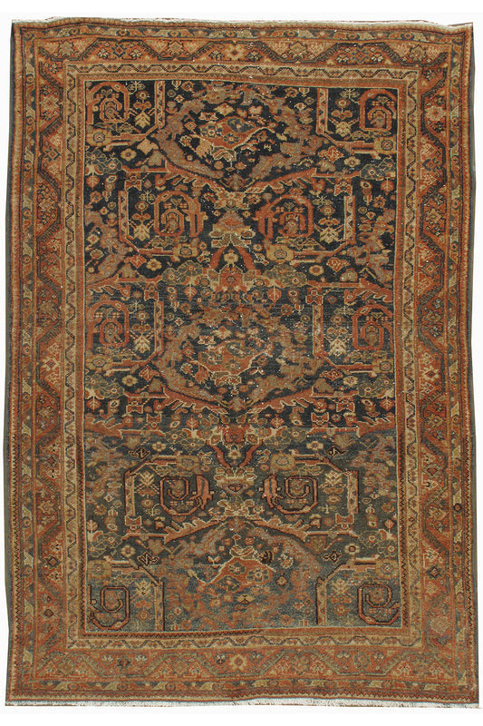 WAHO_IMAGE::u-3183 antique distressed persian mahal rug 4'6 x 6'7.jpg