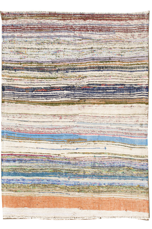 WAHO_IMAGE::u-3301 vintage turkish fabric kilim rug 4' x 4'8.jpg