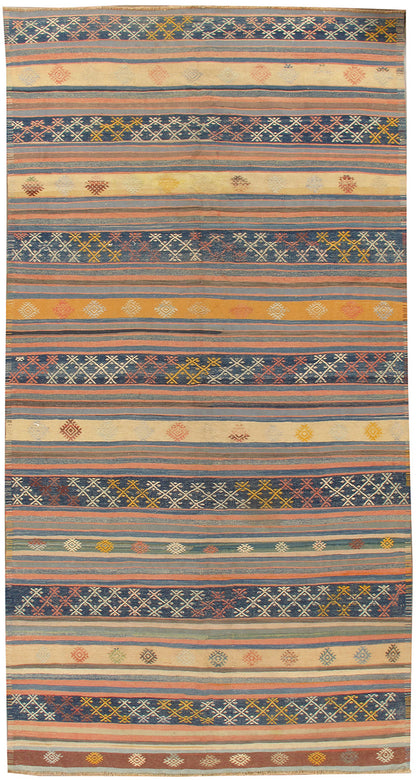 U-3360 - Vintage Turkish Kilim Rug