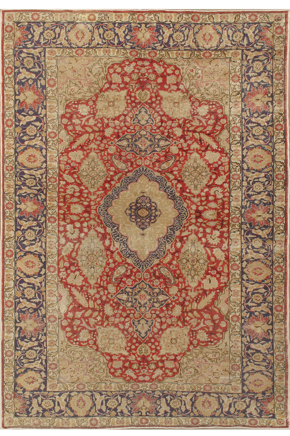 WAHO_IMAGE::u-3647 vintage lightly distressed turkish sivas rug 6'6' x 9'.jpg