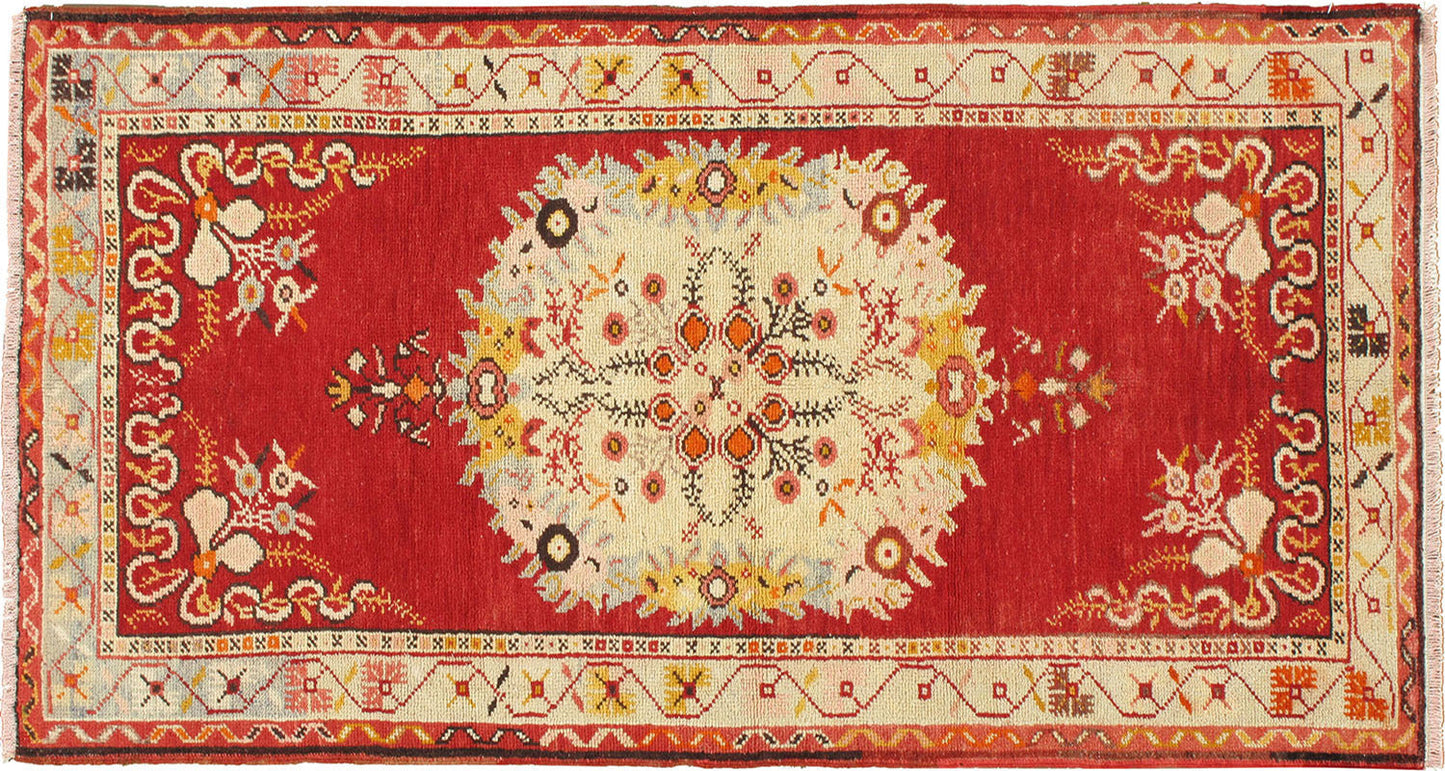U-3864 - Vintage Turkish Oushak Rug