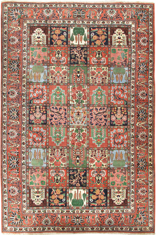 U-3974 - Vintage Persian Baktiari Rug