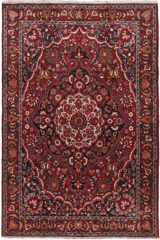 U-3982 - Vintage Persian Baktiari Rug