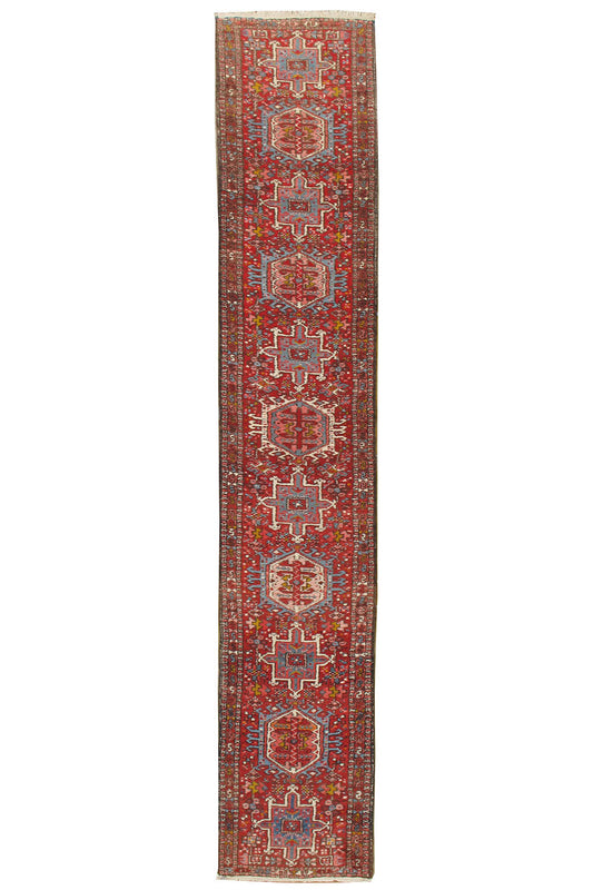 WAHO_IMAGE::u-4152 vintage persian heriz runner rug 2' x 12'.jpg