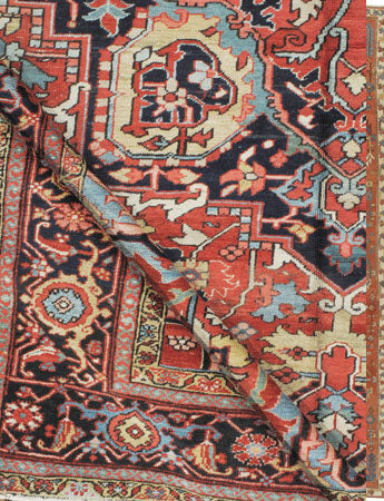 U-4447 - Antique  Heriz Rug