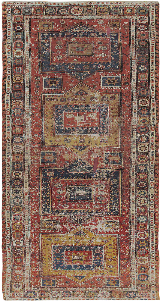 WAHO_IMAGE::u-4553 antique distressed soumac rug runner 4'6 x 10'9.jpg
