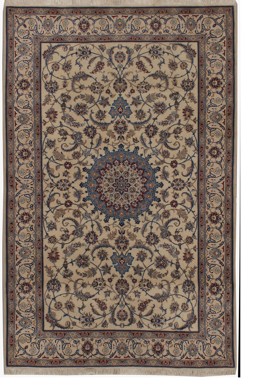 WAHO_IMAGE::u-4657 vintage persian wool & silk nain rug 4' x 6'.jpg