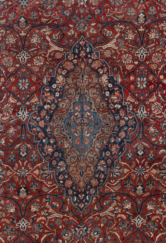 U-4862 - Antique Persian Kashan Rug